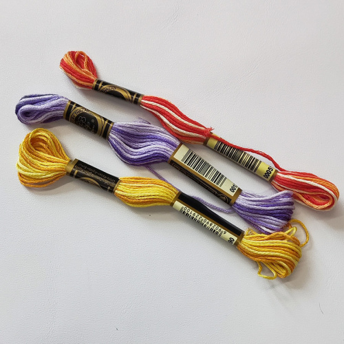 Нитки мулине меланж Нитки мулине меланж