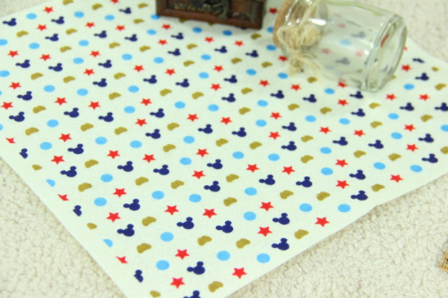 Фетр жесткий 1 мм 30х30 см принт Яркий рисунок фото 2