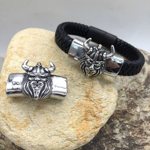 Бусина 12х6 мм для плоских браслетов Викинг Сталь | Галерея фото | Pava.pro Бусина 12х6 мм для плоских браслетов Викинг Сталь BR-B78 - фото товара