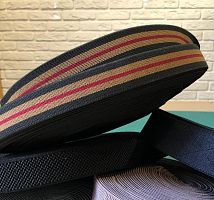 Резинка для подтяжек 25 мм Полоска  - купить для кожевенного хобби