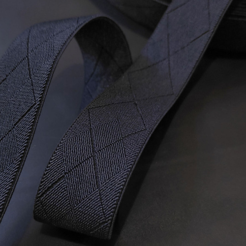 Резинка для подтяжек 35 мм Синяя Ромб  PP SJ3002 - фото товара