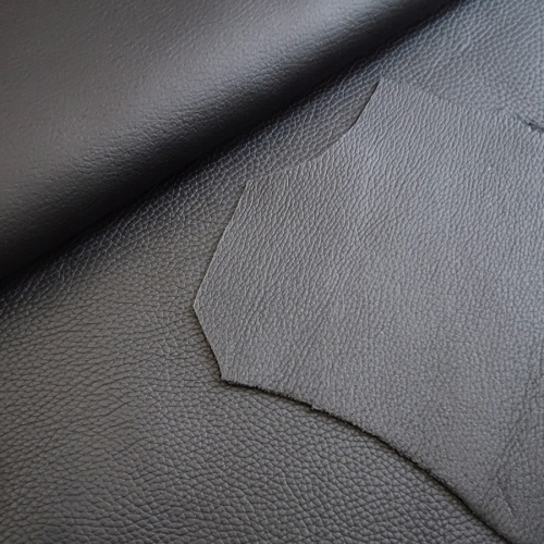 Кожа Флотер двухсторонний 1,8-2,0 Черный Италия фото 5