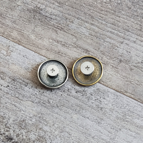 Кончо для кожаных изделий 18 мм Лотос латунь фото 4