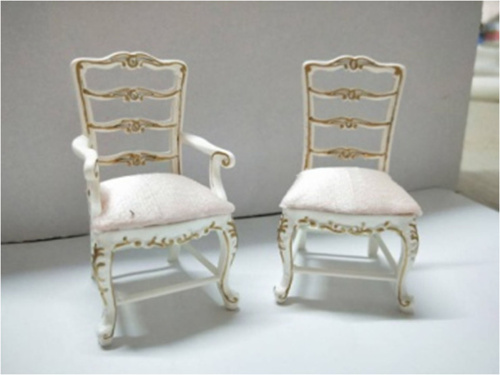 Стул для кукол резной белый с розовой обивкой Миниатюра 1:12 | Галерея фото | Pava.pro Стул для кукол резной белый с розовой обивкой Миниатюра 1:12 - фото товара