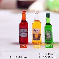 Бутылочки Пивная серия  для кукольного дома  - купить для кожевенного хобби