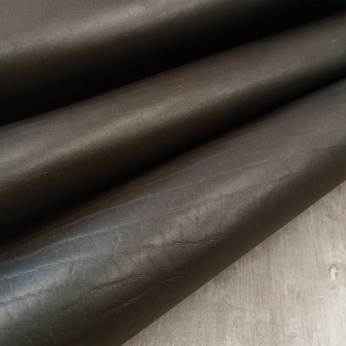 Кожа КРС 1,2-1,4 мм Фьюжен Чёрно-Коричневый фото 3