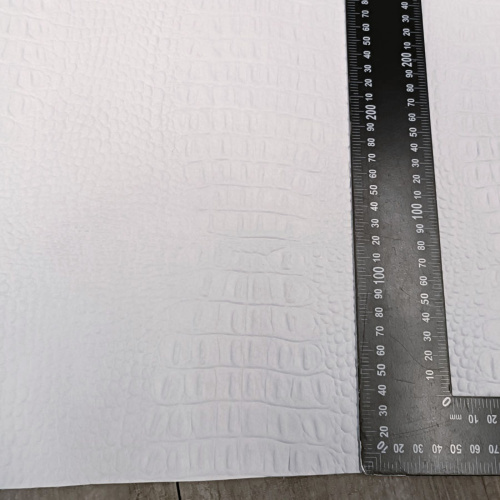 Кожа Кайман 1,2-1,6 мм Белый матовый фото 7