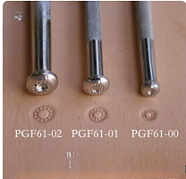 Штампы для тиснения по коже PGF(EMS) 61-00/01/02 нержавеющая сталь