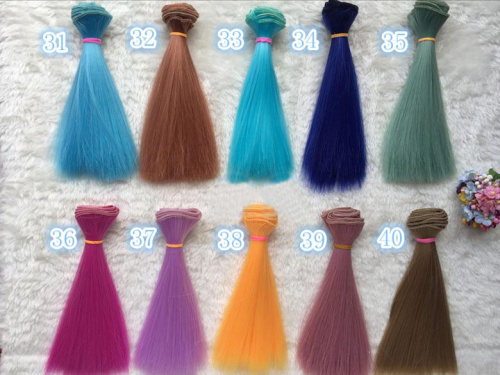 Трессы для кукол 35 см Прямые фото 3 Трессы для кукол 35 см Прямые фото 3