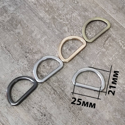 Полукольцо D-образное 16-38 мм плоское литое фото 4