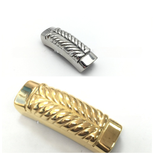 Бусина 12х6 мм для плоских браслетов Колос Сталь Бусина 12х6 мм для плоских браслетов Колос Сталь