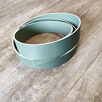 Заготовка для ремня раст. дубл. 39 мм толщ. 2,9 мм Мятно-серый Италия  - купить для кожевенного хобби