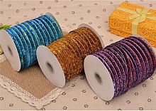 Лента бархатная 10 мм Люрекс