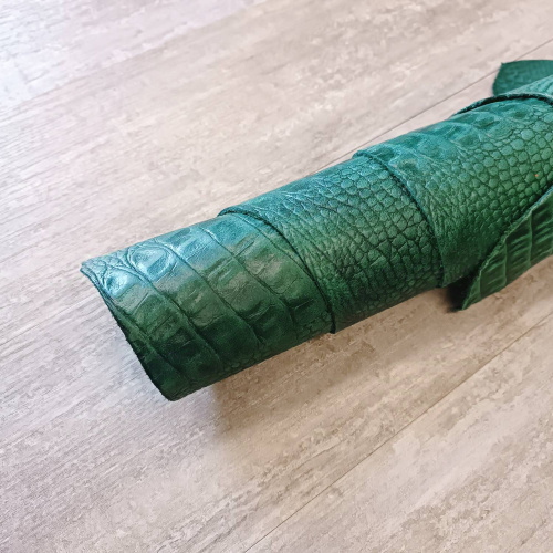 Кожа Кайман 1,2-1,4 мм Зелёный