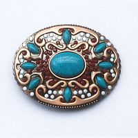 Пряжка для ремня декоративная HX-N35  - купить для кожевенного хобби