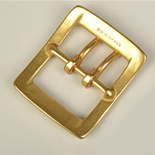 Пряжка 40 мм латунная с перекладиной два язычка L-243  PR 40L-243 - фото товара фото 2