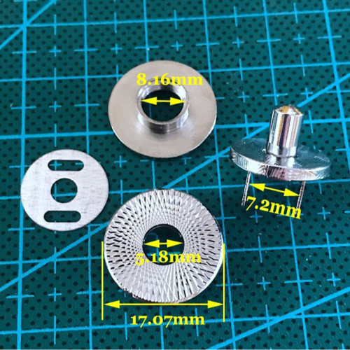 Застежка магнитная зажимная 17 мм Латунь SKM01 фото 3