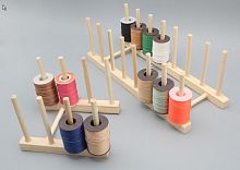 Органайзер-подставка №2 для катушек, дерево