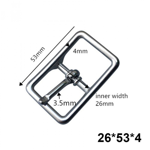 Пряжка 13-26 мм стальная с перекладиной W024 фото 6