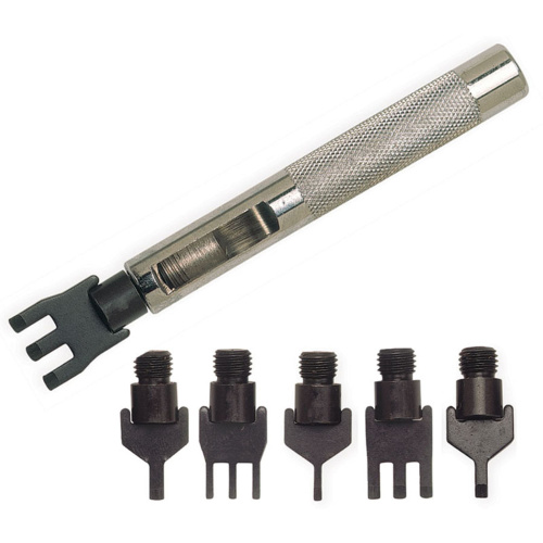 Пробойники строчные плоский зуб с набором насадок 6 шт | Галерея фото | Pava.pro Пробойники строчные плоский зуб с набором насадок 6 шт - фото товара