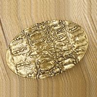 Пряжка для ремня декоративная Золотой Кайман  - купить для кожевенного хобби