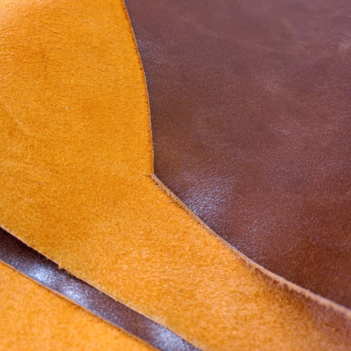 Кожа Наппа 1,2-1,6 мм Оранжевая фото 2