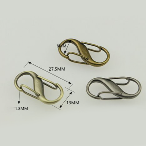 Карабин металлический 8 мм S-образный мини фото 2 Карабин металлический 8 мм S-образный мини фото 2