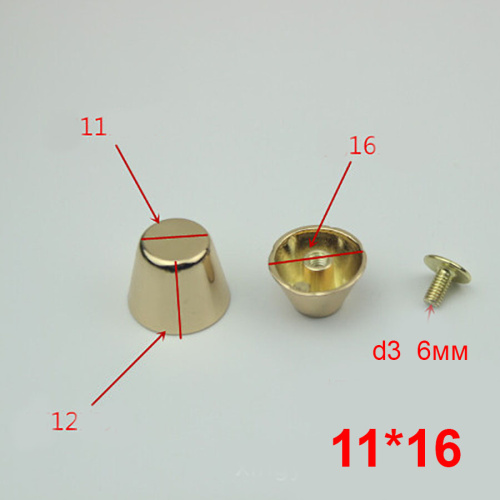 Пукля (ножка) для сумок конусная фото 6