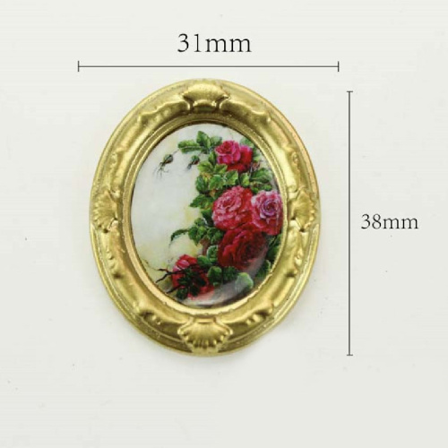 Картины в овальной рамке для кукольного домика Миниатюра 1:12 фото 4 Картины в овальной рамке для кукольного домика Миниатюра 1:12 фото 4