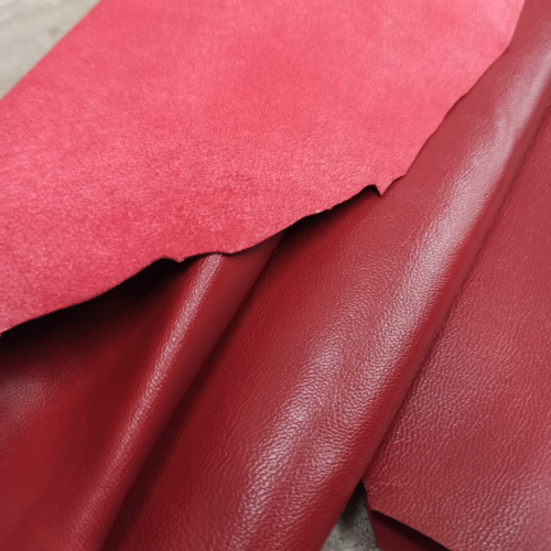 Кожа Овчина (шевро) 0,5-0,7 мм Красный фото 2