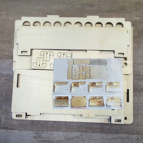 Органайзер для кожевенных инструментов 103 мест, дерево  AG ORG-103 - фото товара фото 5