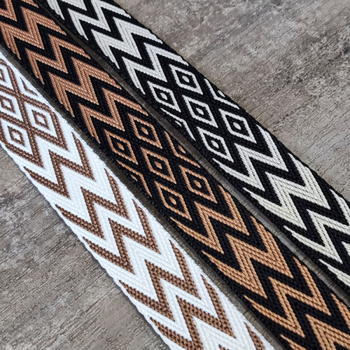 Лента ременная стропа 25 мм жаккард W-зигзаг фото 7