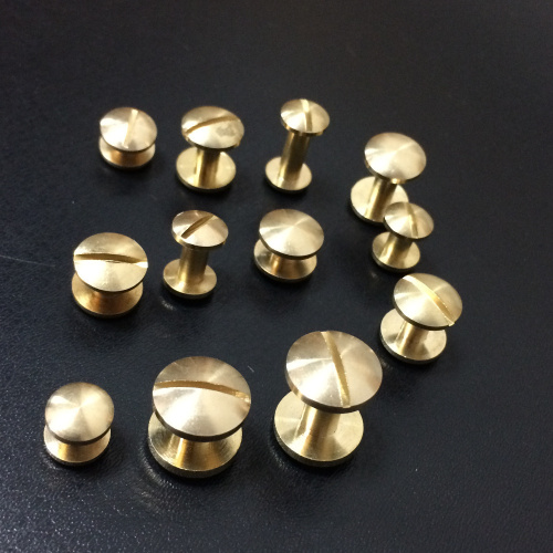 Винт ременной d=8, 10 мм сферич.шляпка, Латунь фото 2