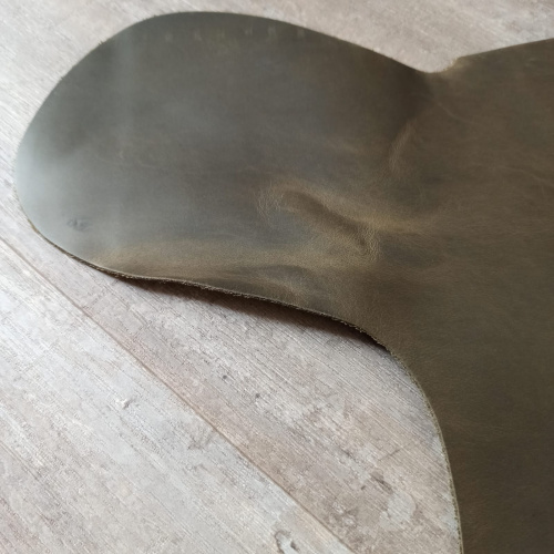 Кожа Крейзи Хорс 1,4-1,6 мм Олива Италия фото 4