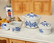 Набор Кастрюли керамические для кукольной кухни  - купить для кожевенного хобби