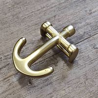 Пряжка 35 мм латунная Якорь L-131  - купить для кожевенного хобби