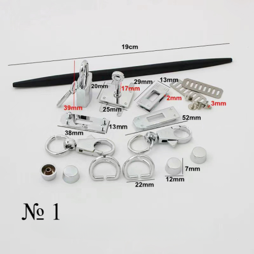 Комплект фурнитуры для сумок KFS-002 фото 5 Комплект фурнитуры для сумок KFS-002 фото 5