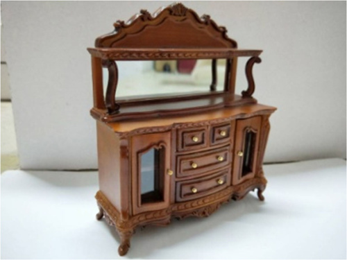 Комод для кукол с зеркалом и стеклянными дверками Орех Миниатюра 1:12 | Галерея фото | Pava.pro Комод для кукол с зеркалом и стеклянными дверками Орех Миниатюра 1:12 - фото товара