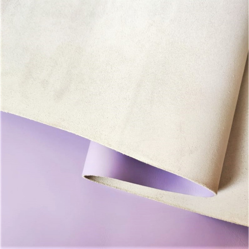 Кожа ШСК 2,1 мм пылевидная с покр. Сиреневый фото 2