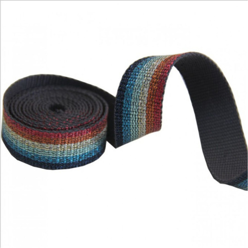 Лента ременная стропа 25 мм люрекс двусторонняя фото 2