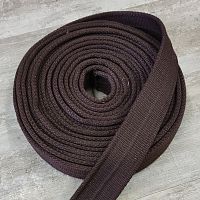 Лента ременная 45 мм утолщенный край с полосой хб  - купить для кожевенного хобби