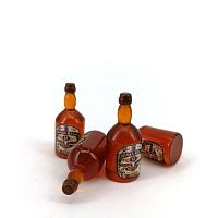 Бутылочки со спиртным для кукольного дома  - купить для кожевенного хобби